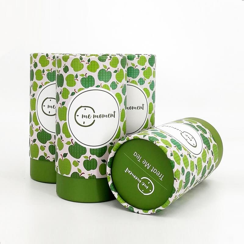 Recyclable cardboard tube food packaging for tea Recyclable cardboard tube food packaging for tea