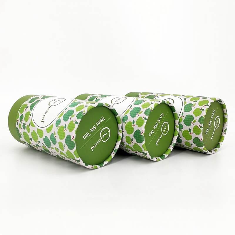 Recyclable cardboard tube food packaging for tea Recyclable cardboard tube food packaging for tea