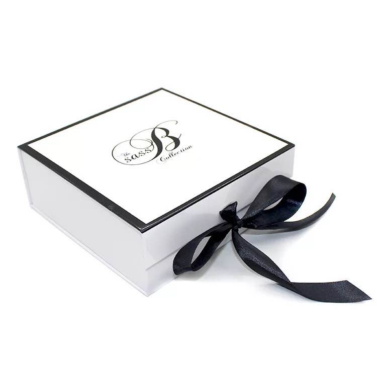 Ribbon gift box folding cardboard box Ribbon gift box folding cardboard box