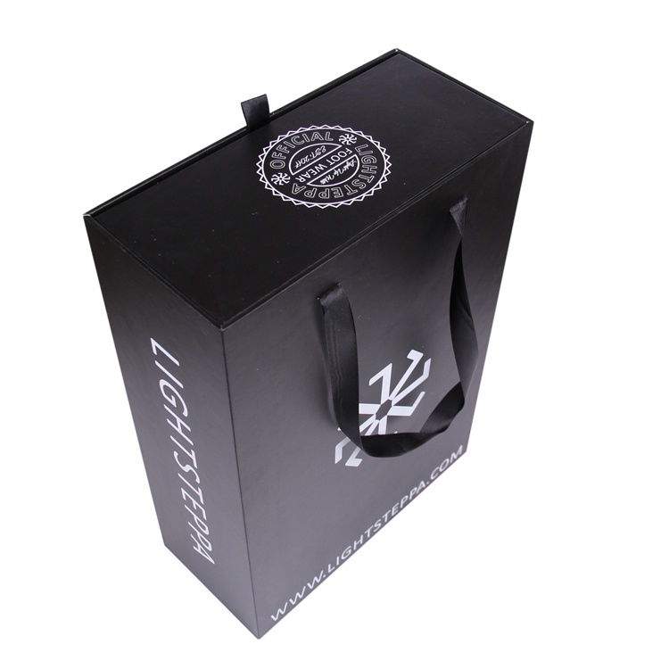 Rigid paper sliding drawer gift box with ribbon Rigid paper sliding drawer gift box with ribbon