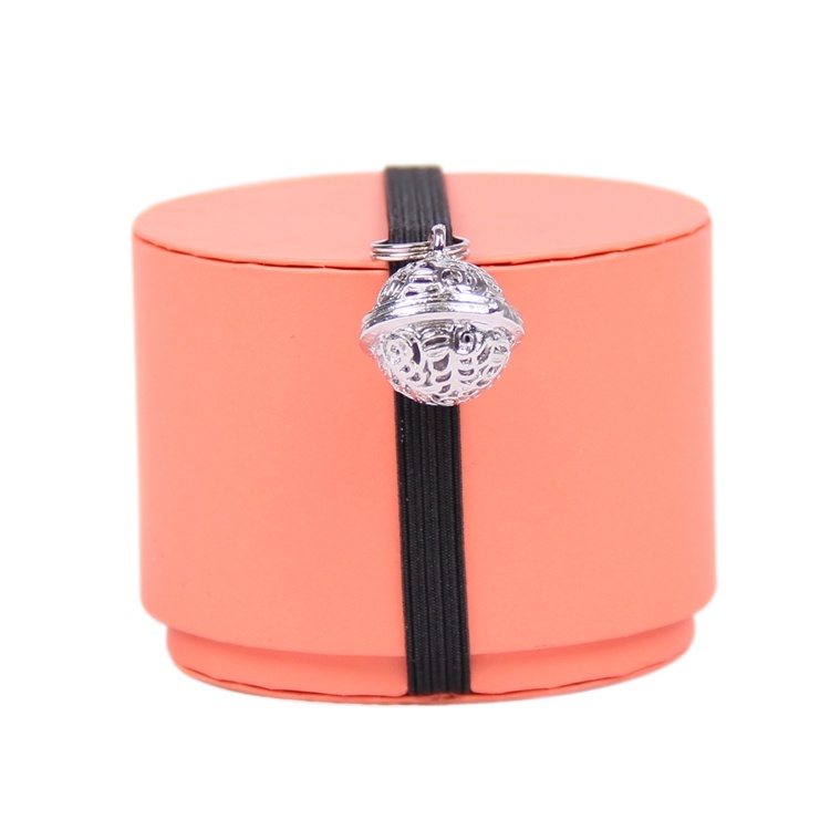 Round custom jewelry packaging box with bell Round custom jewelry packaging box with bell