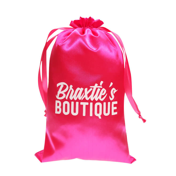 Silk satin hair bags small drawstring bags