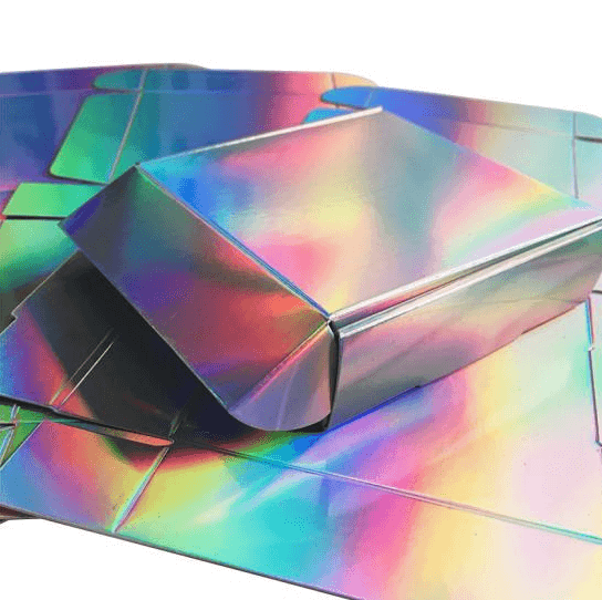 silver holographic paper gift box laser paper packaging box silver holographic paper gift box laser paper packaging box