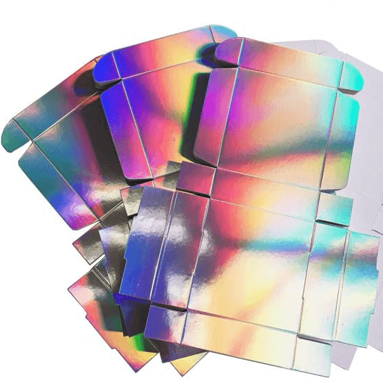 silver holographic paper gift box laser paper packaging box silver holographic paper gift box laser paper packaging box