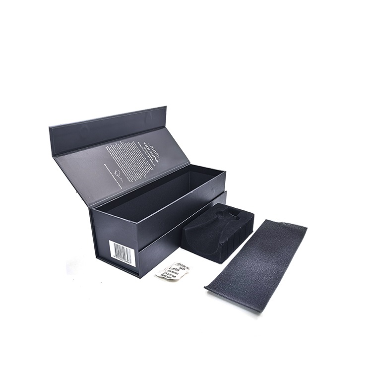 Silver stamping book style design single bottle wine box Silver stamping book style design single bottle wine box