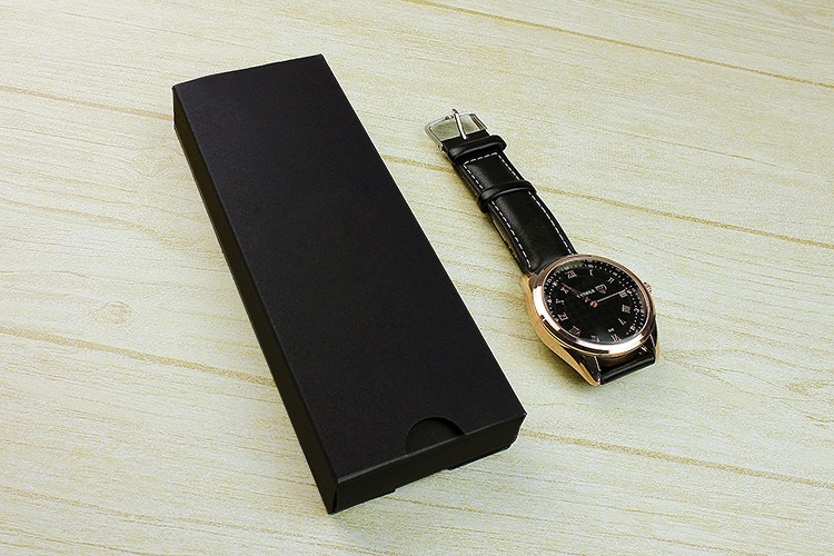 Thin Black Foam Paper Folding Watch Box Thin Black Foam Paper Folding Watch Box