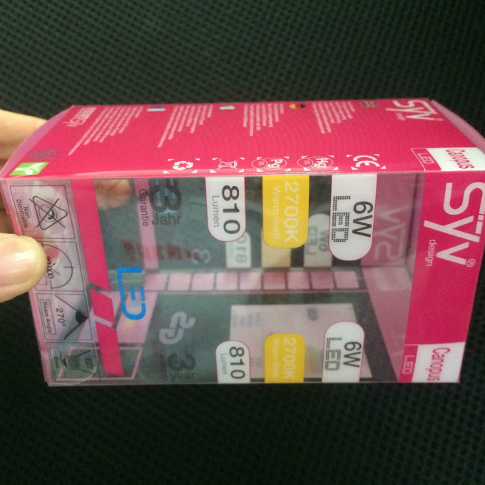 Transparent PVC clear plastic packaging box Transparent PVC clear plastic packaging box