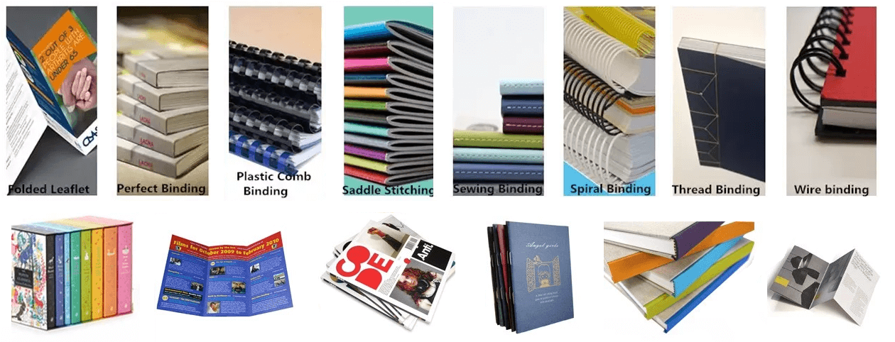 Types of Binding-different types of binding methods for book and brochure Types of Binding-different types of binding methods for book and brochure