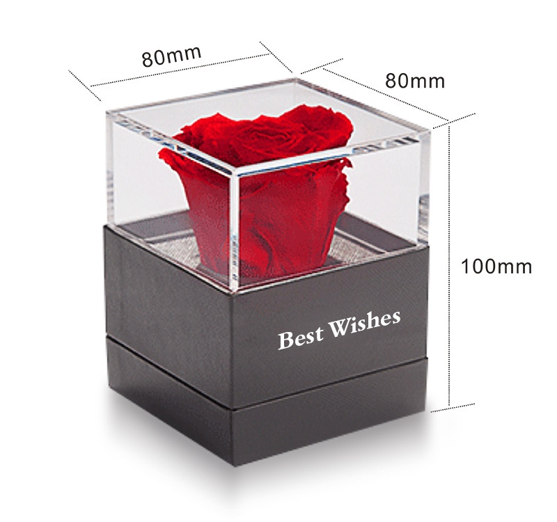 Acrylic flower box for preserved roses jewelry boxes Acrylic flower box for preserved roses jewelry boxes