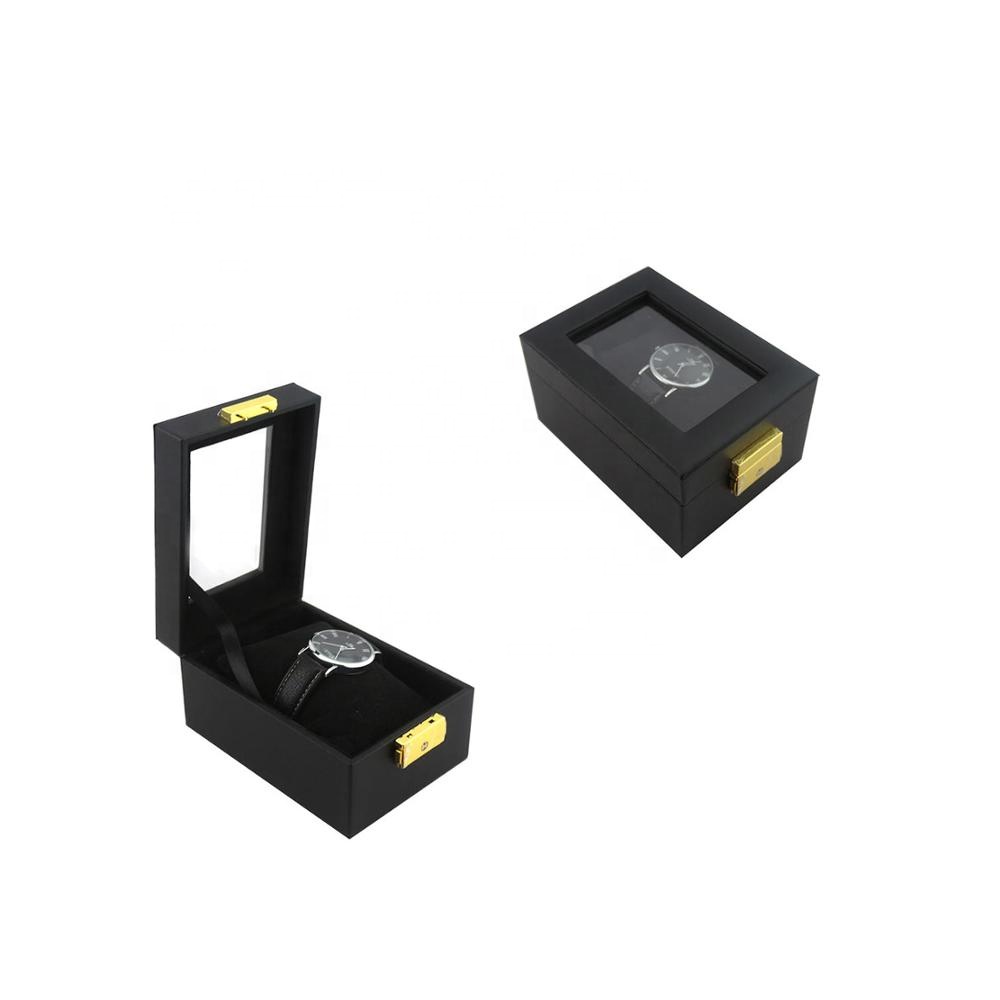 Watch gift box paper square display box with PVC window Watch gift box paper square display box with PVC window