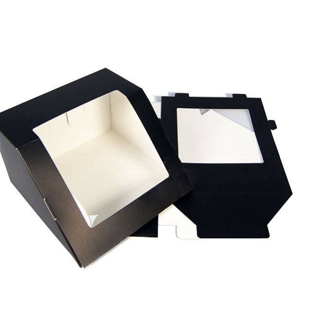 Wholesale Custom Black Matt Transparent Window Hat Box Wholesale Custom Black Matt Transparent Window Hat Box
