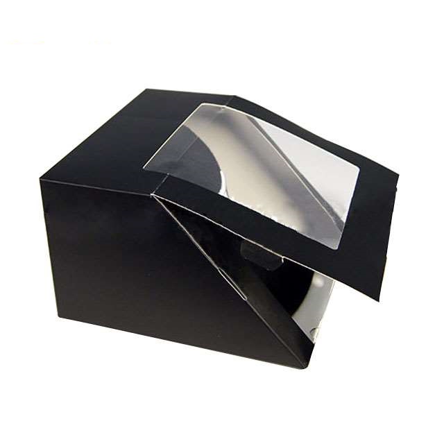Wholesale Custom Black Matt Transparent Window Hat Box Wholesale Custom Black Matt Transparent Window Hat Box