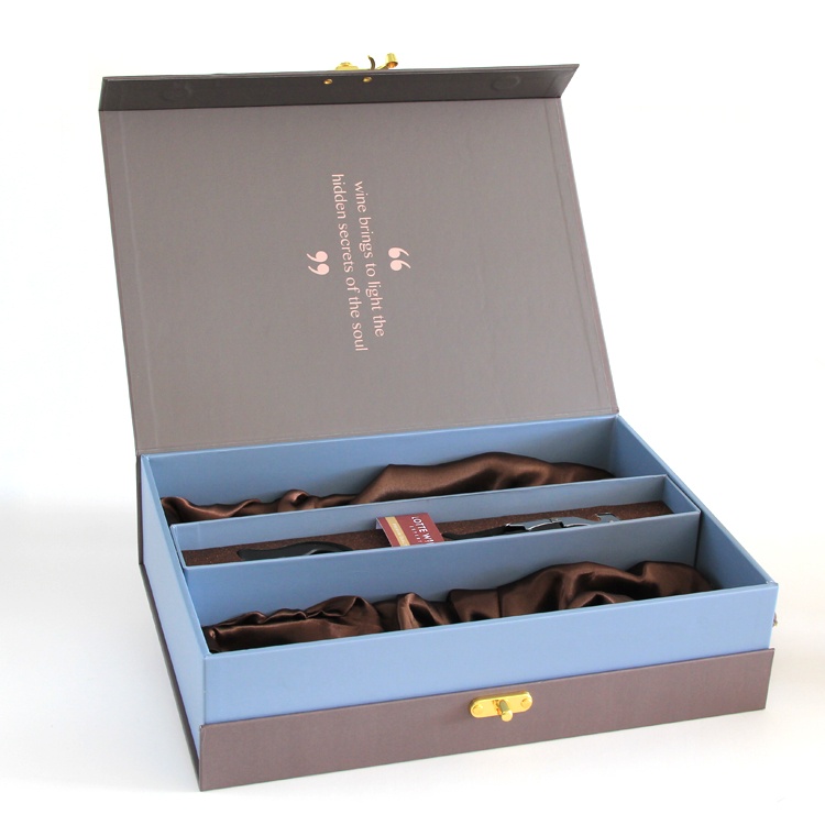 Custom printed luxury foldable cardboard paper wine box Custom printed luxury foldable cardboard paper wine box