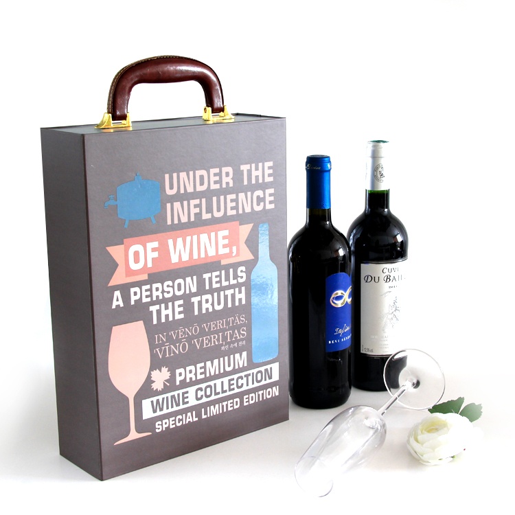 Custom printed luxury foldable cardboard paper wine box Custom printed luxury foldable cardboard paper wine box