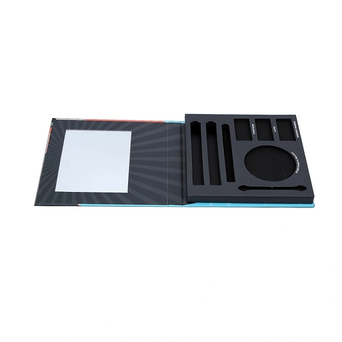 Eye shadow packaging magnetic paper cardboard box with Wholesale Empty Eyeshadow Packaging Magnetic Paper Cardboard Box with Mirror-katady.com