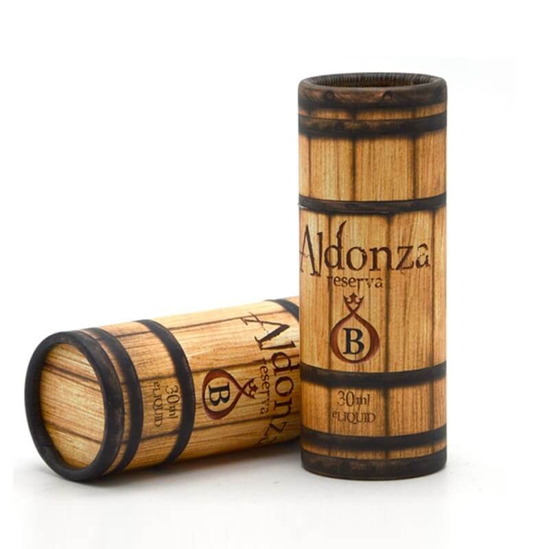 Wine cylindrical packaging boxes with wood grain printing Wine cylindrical packaging boxes with wood grain printing
