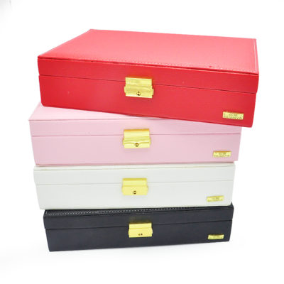 Wooden leather jewelry storage box Wooden leather jewelry storage box