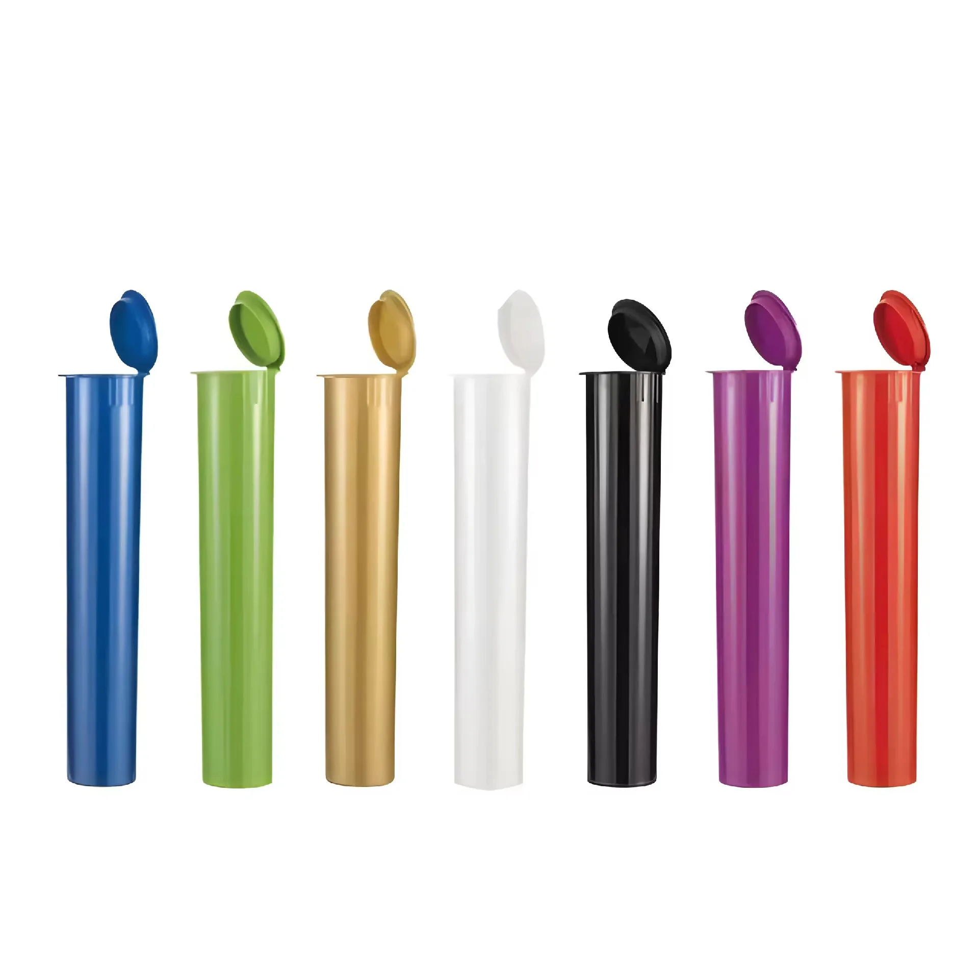 116mm Child Resistant Proof Roll Pop Top Plastic Tubes 116mm Child Resistant Proof Roll Pop Top Plastic Tubes