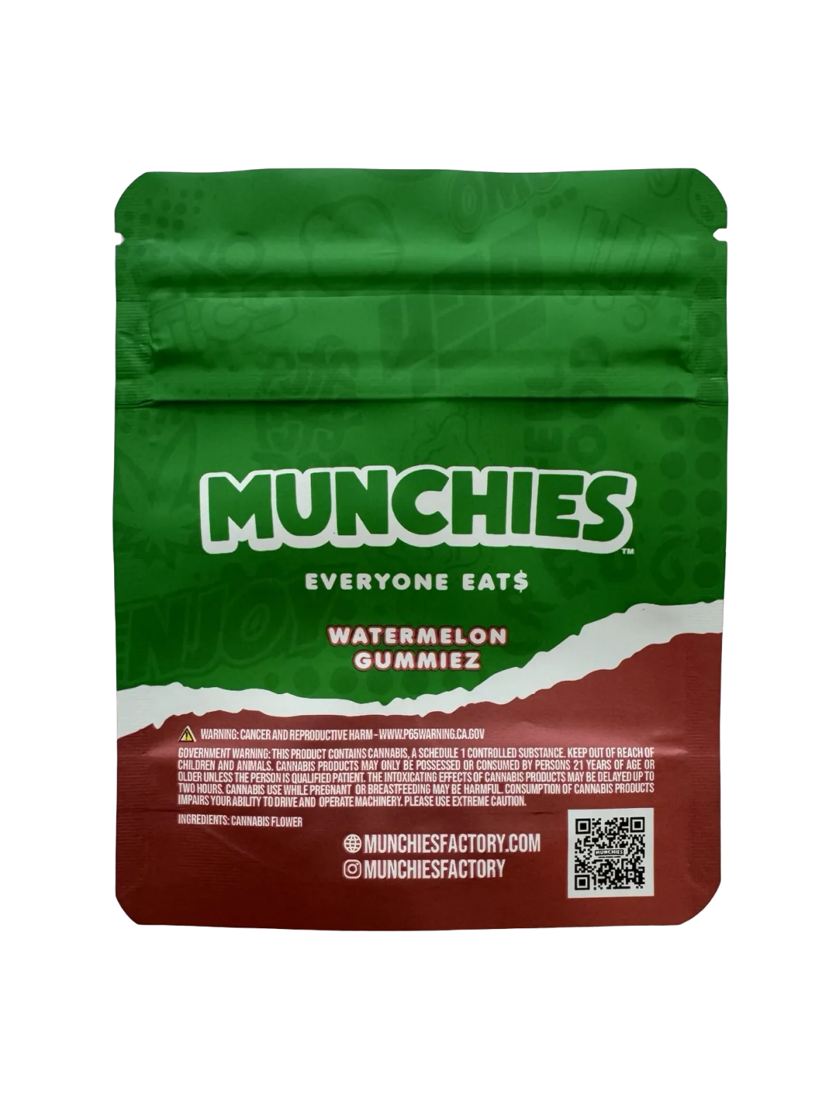 Watermelon Gummiez Mylar Bags 3.5g Munchies Watermelon Gummiez Mylar Bags 3.5g Munchies