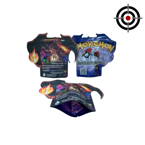 Charzaza Smokemon Mylar Bags 3.5g Baby Buckett