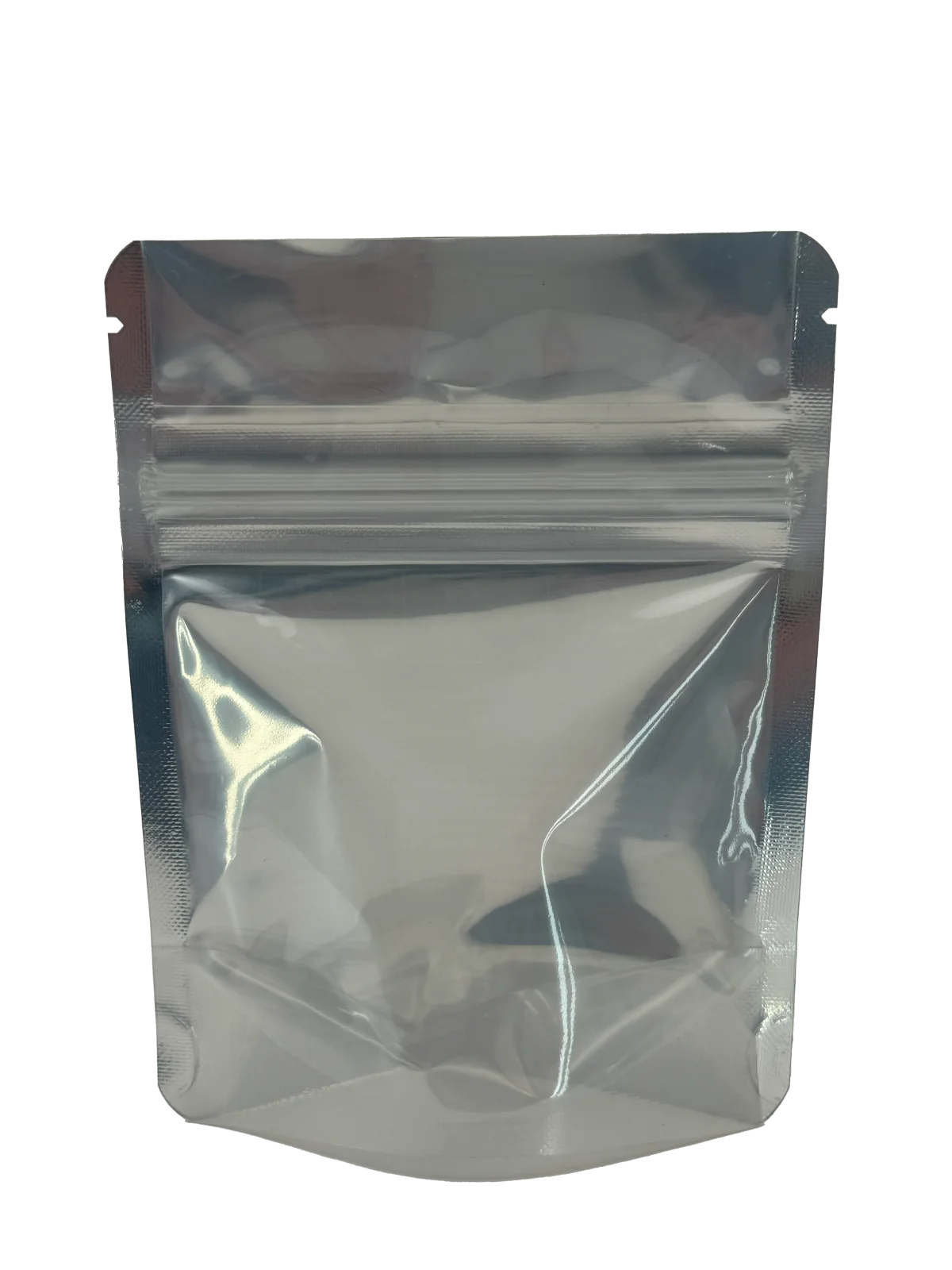 1/8th oz Child-Resistant Shiny Black/Clear Mylar Bag 1/8th oz Child-Resistant Shiny Black/Clear Mylar Bag