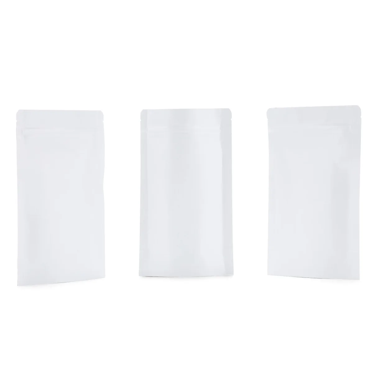 Matte White Kraft Stand-Up Bag with Mylar Lining Matte White Kraft Stand-Up Bag with Mylar Lining
