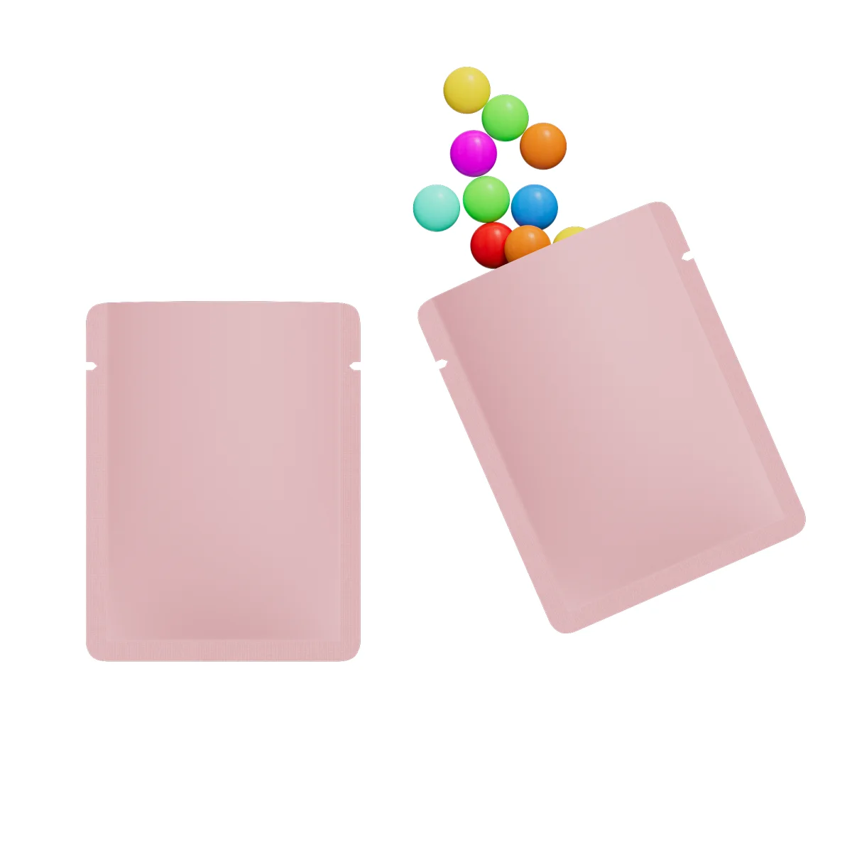 Matte Pink Aluminum Bottom-Fill Sample Bag Matte Pink Aluminum Bottom-Fill Sample Bag