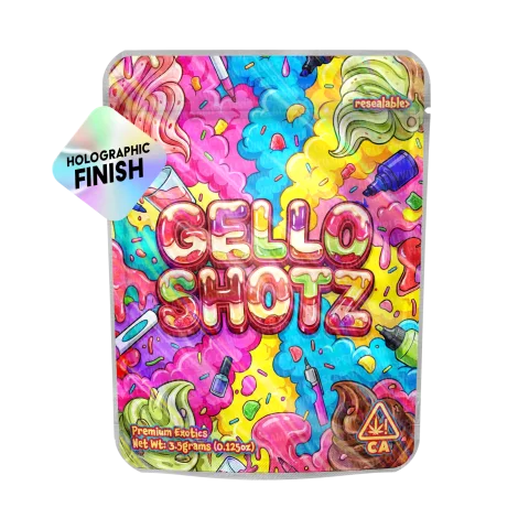 Gello Shotz Mylar Sticker Packs