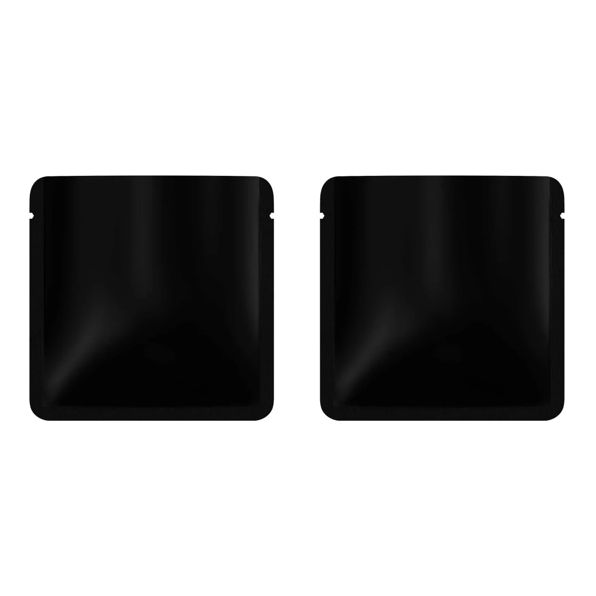 Custom Matte Square Aluminum Open-Top Bag