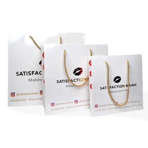 Custom Printed Paper Shopping Bag for Children's Clothing
