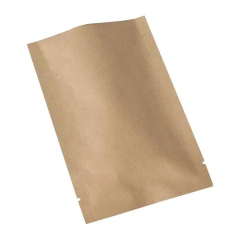 Custom Reusable Kraft Paper Stand-Up Zipper Bag