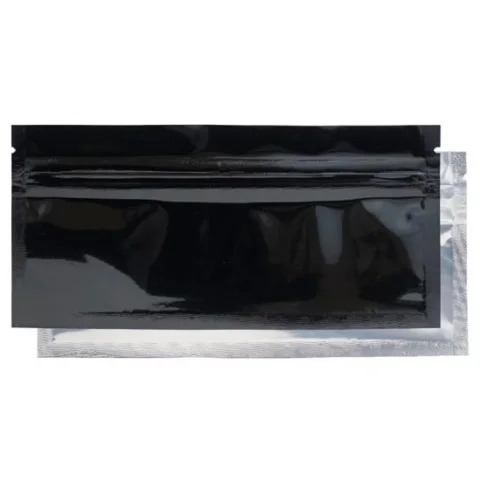 Pre-Roll Mylar Barrier Bags Black/Clear