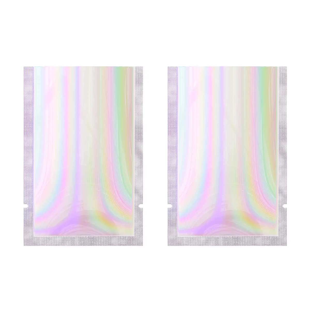 Custom Diamond Holographic Mylar Open-Top Bag Custom Diamond Holographic Mylar Open-Top Bag