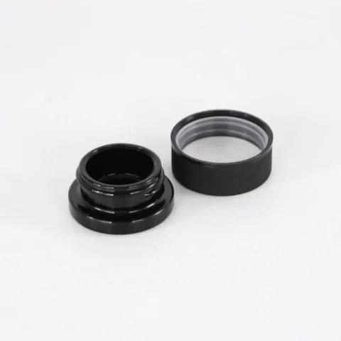 Child-Resistant Clear Glass Cosmetic Jar