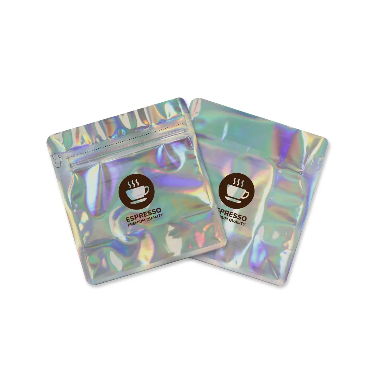 Custom Double-Sided Diamond Holographic Stand-Up Bag Custom Double-Sided Diamond Holographic Stand-Up Bag