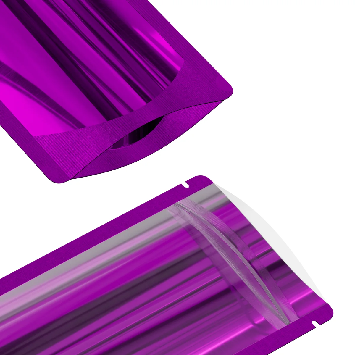 Glossy Alexandrite Purple Metallic Mylar Stand-Up Bag Glossy Alexandrite Purple Metallic Mylar Stand-Up Bag
