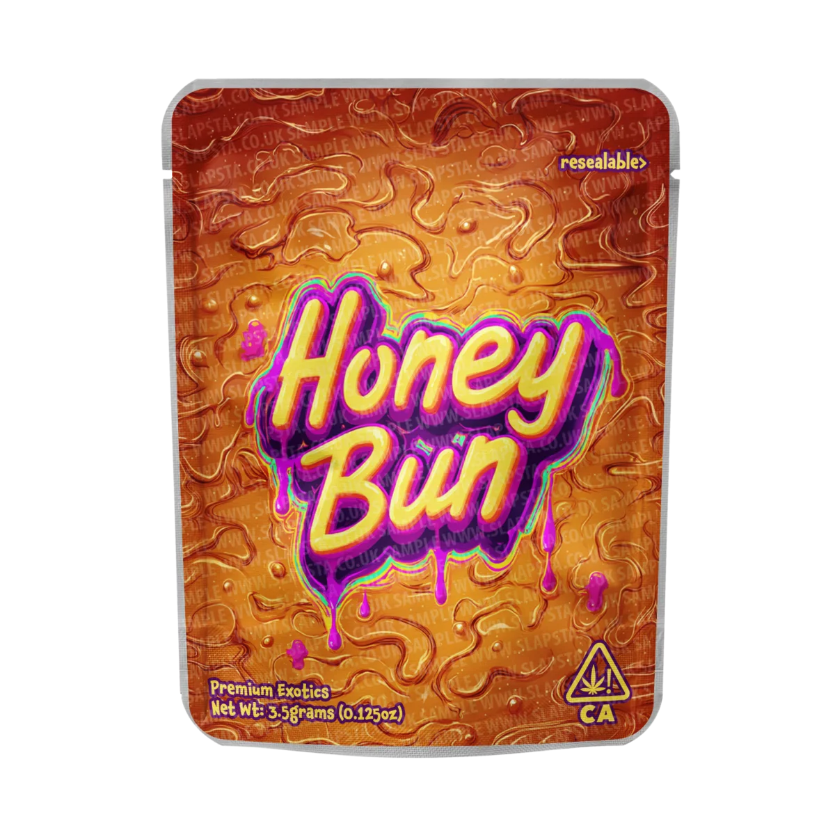 Honey Bun Mylar Pouches Pre-Labeled Honey Bun Mylar Pouches Pre-Labeled