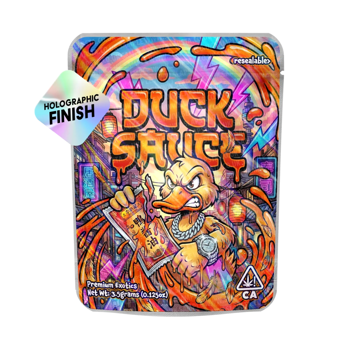 Duck Sauce Mylar Sticker Packs Duck Sauce Mylar Sticker Packs