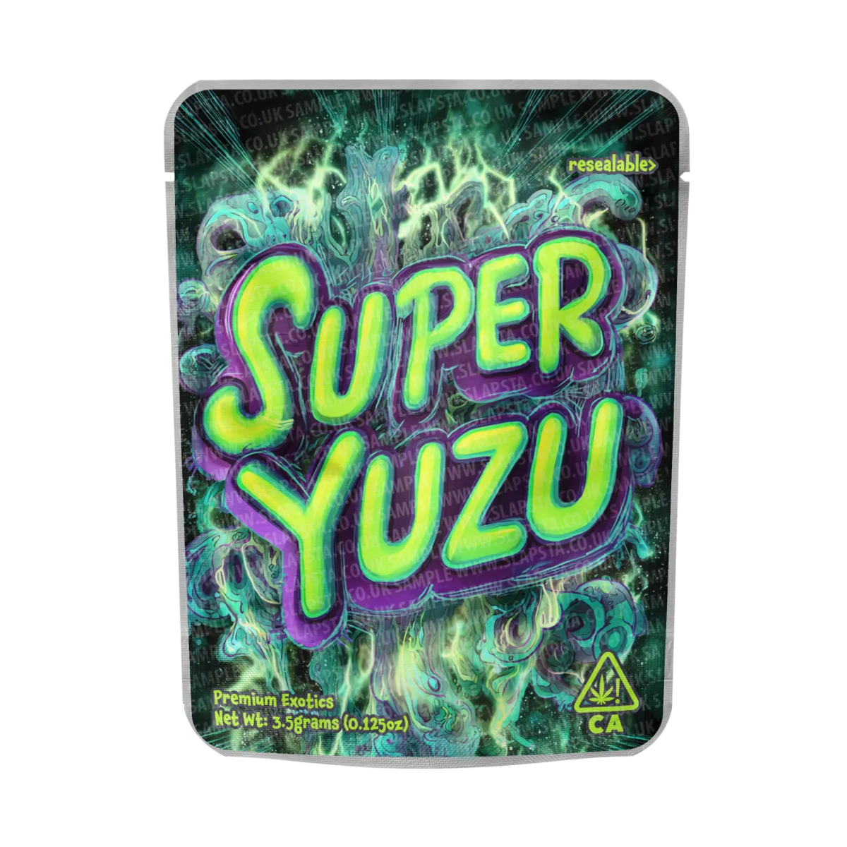 Super Yuzu Mylar Pouches Pre-Labeled Super Yuzu Mylar Pouches Pre-Labeled