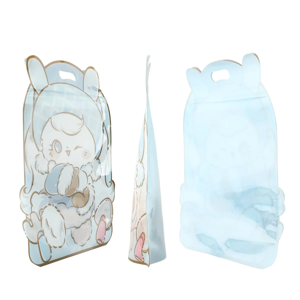 Rabbit-Shaped Stand-Up Bag with Top Carry Handle