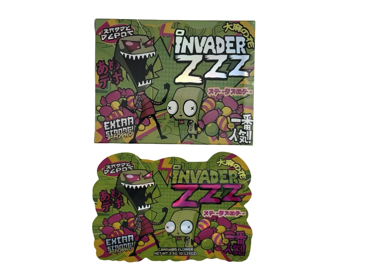 Invaderzzz 3.5g Mylar Bags & Boxes Kandy Depo Invaderzzz 3.5g Mylar Bags & Boxes Kandy Depo