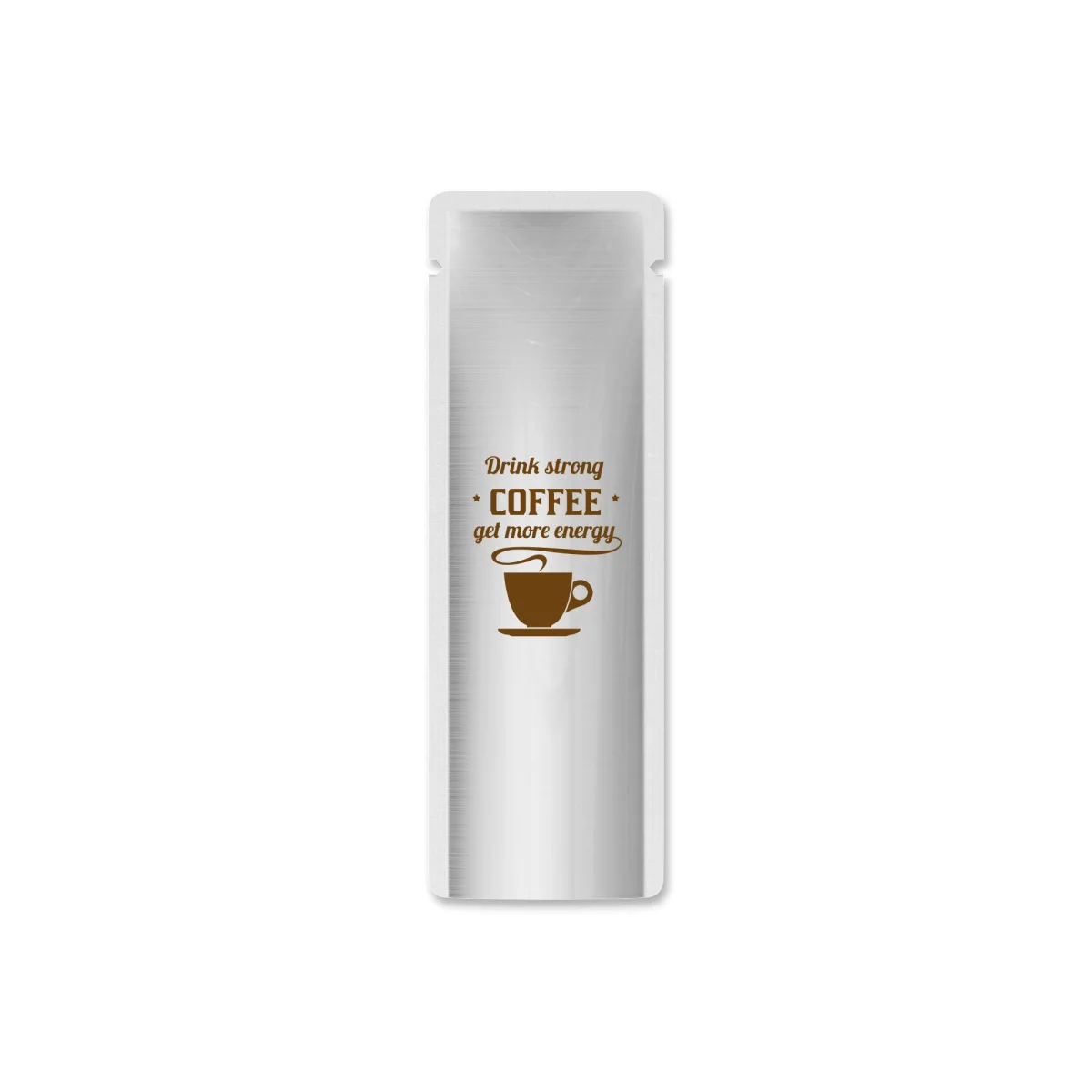 Custom Silver Aluminum Stick Pouch Custom Silver Aluminum Stick Pouch