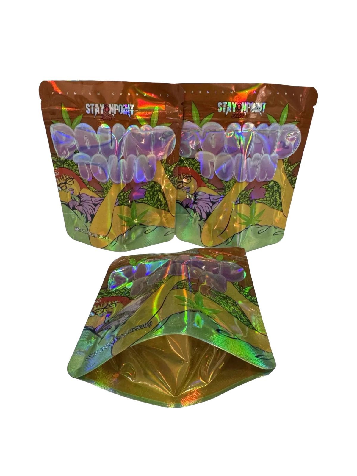 Pound Town Mylar Bags 3.5g Stay Onpoint Pound Town Mylar Bags 3.5g Stay Onpoint