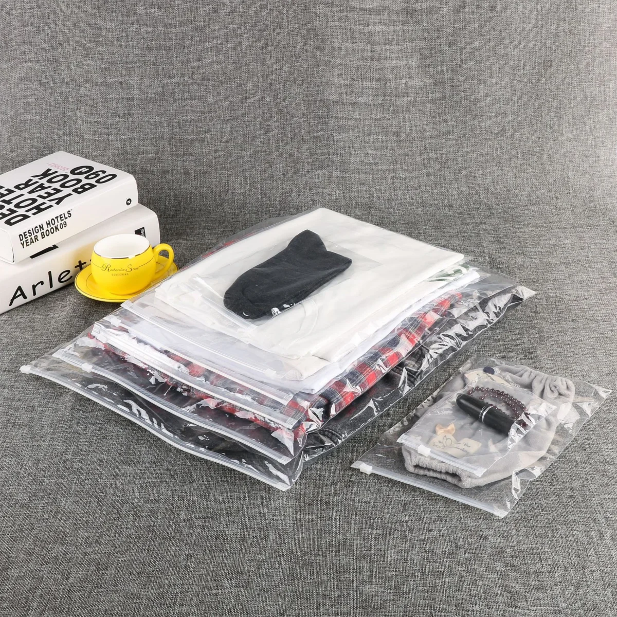 Opalite Clear Poly Plastic Slider Zip Organization Bags Opalite Clear Poly Plastic Slider Zip Organization Bags