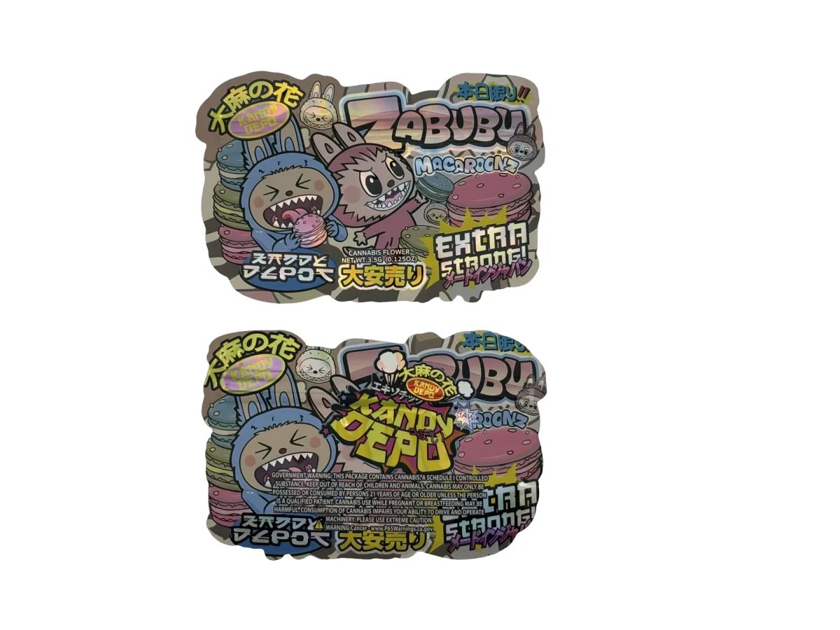 Zabubu Macaroonz 3.5g Mylar Bags & Boxes Kandy Depo