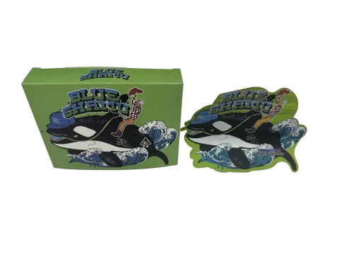 Blue Shamu 3.5g Mylar Bags & Boxes Teds Budz