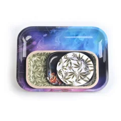 Square Tobacco Rolling Tin Tray