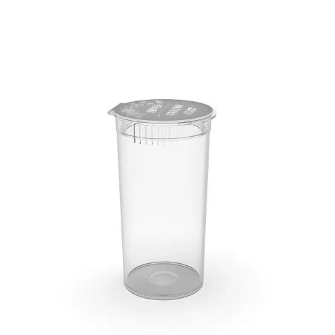 13 Dram Child-Resistant Flat Pop-Top Container