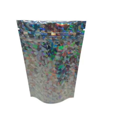 4×5-Inch Holographic Child-Resistant Mylar Zipper Bag