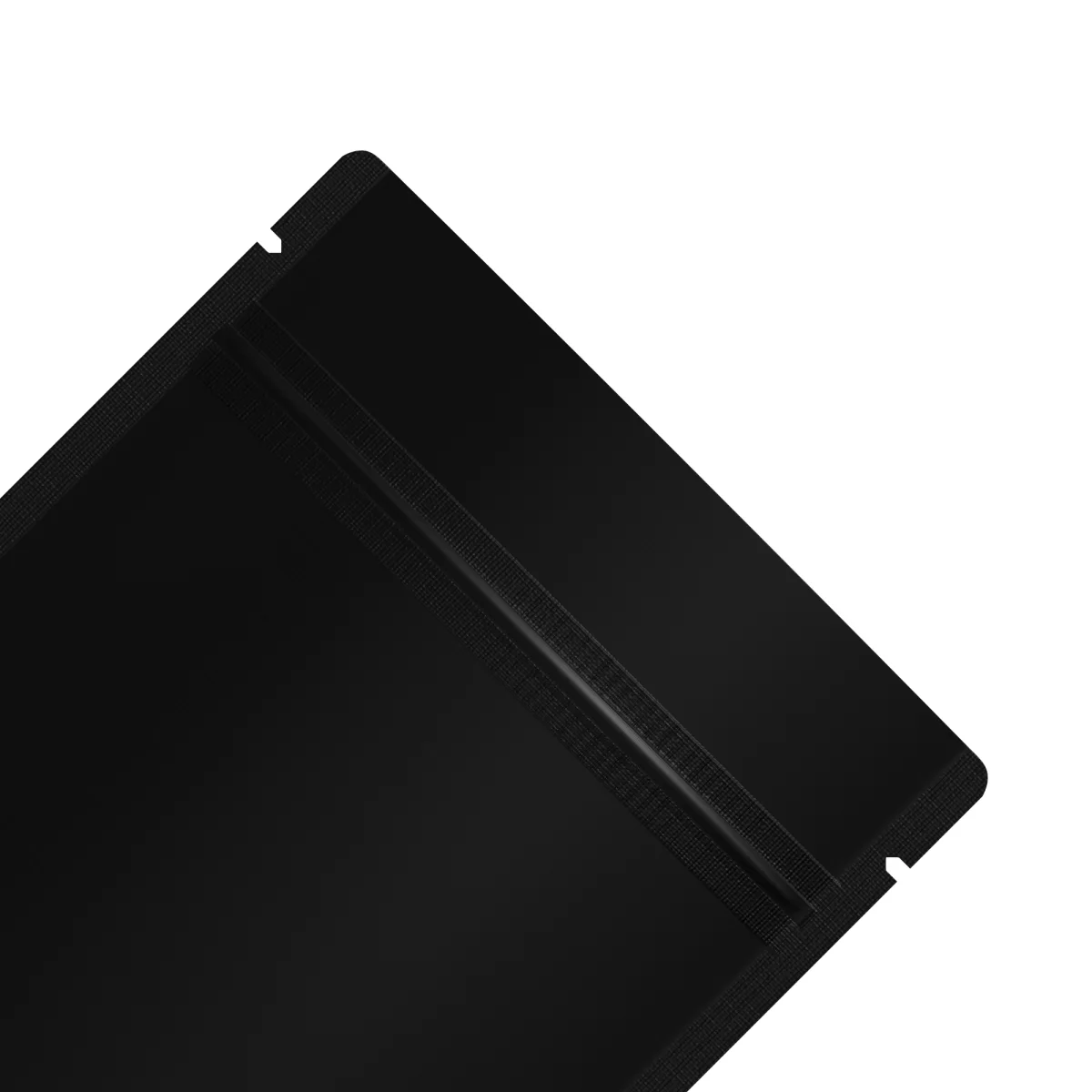 Reusable Flat Zipper Seal Bags – Matte Foggy Night Black Reusable Flat Zipper Seal Bags – Matte Foggy Night Black